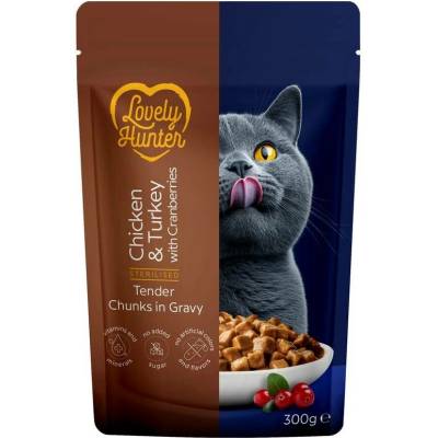Lovely Hunter Cat Sterilised Chicken/Turkey 300 g