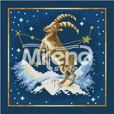 Milena Style Зодия Козирог - гоблен със схема конци Ariadna