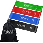 OstroVit Комплект непрекъснати тренировъчни ластици | с чанта [4 бр. ]