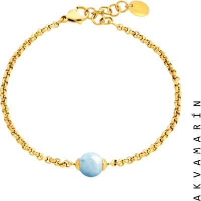 Taboo náramok Spirit of Nature akvamarín tbn923