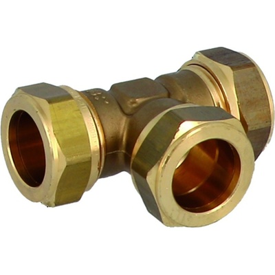 GENERAL FITTINGS Mosazný svěrný T-kus pravidelný 28 mm 1N0010H282828G