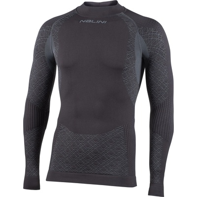 Nalini Мъжки потник за колоездене Nalini Seamless Tech L/S Synthetic base layer - Dark / Grey - размер XXL (014-2482-0114)