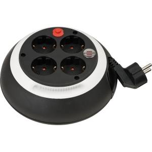 brennenstuhl Удължител на макара Brennenstuhl - Comfort-line, CL-S, 3G1.5, 3 m, черен/бял (1109220)
