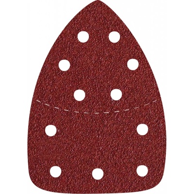 Papier brúsny delta 149x105mm, P80, 10ks, suchý zips, 11 dier, deliteľný