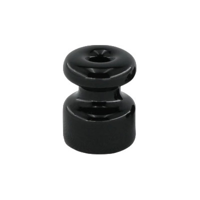 Elhard Držák na kabel nástěnný Retro Keramik, 18x23mm, černý KP1000B