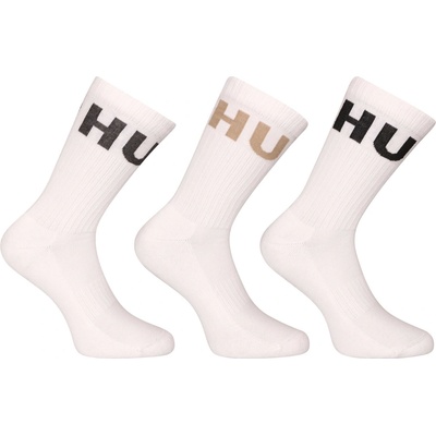 Hugo 3pack ponožky 50531517 102 biele