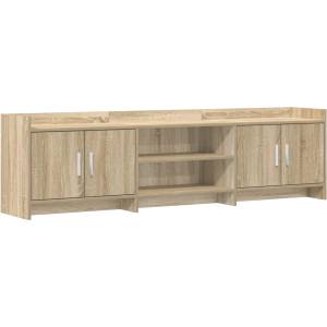 vidaXL ТВ шкаф 168 x 33 x 47 см Дъб сонома Инженерна дървесина (8011181)