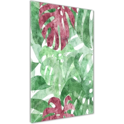 Vertikálny foto obraz sklo tvrdené Monstera 50x100 cm