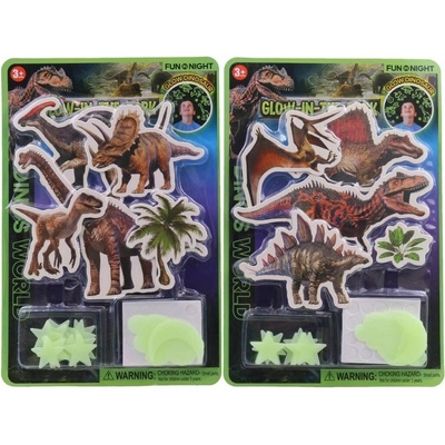 Svítící dinosauři na kartě
