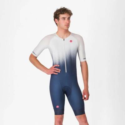 Castelli Core TRI Suit SS Belgian blue/White