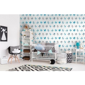 DIMEX ART s. r. o Луксозна флизелинова тапета сини птици