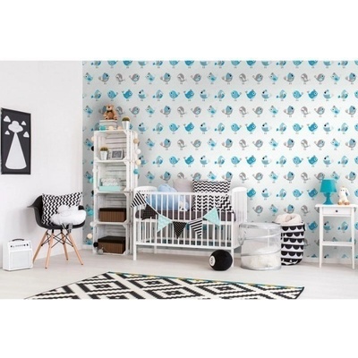 DIMEX ART Луксозна флизелинова тапета сини птици