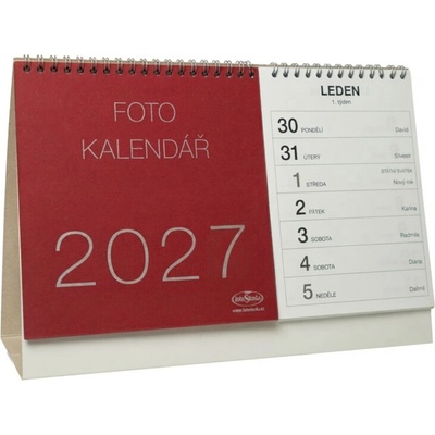 na vlastní foto STOLNÍ červený 2025