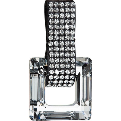 Pavona Kožený přívěsek s krystaly Swarovski černý 34129.5