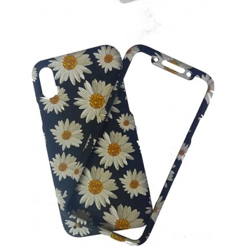 Image 1 of Apple Твърд гръб кейс за iPhone X черен маргаритки1 360°