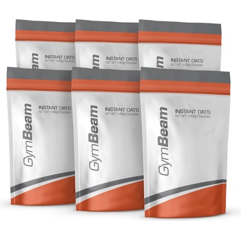 GymBeam Разтворими овесени ядки 6 x 1000 g шоколад