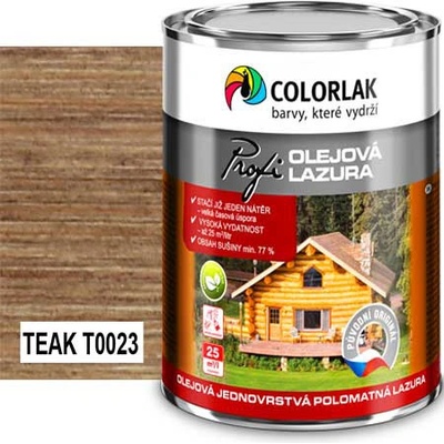 Colorlak Profi olejová lazura O 1020 2,5 l teak