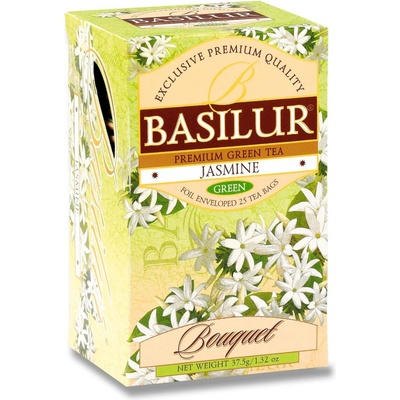 Basilur Zelený čaj s jasmínem 20 x 1,5 g