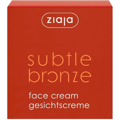 Ziaja Subtle Bronze Face Cream samoopalovací relaxační balzám 50 ml