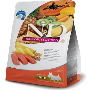  N& D Tropical Mini Adult Salmon гранули за кучета - 5кг
