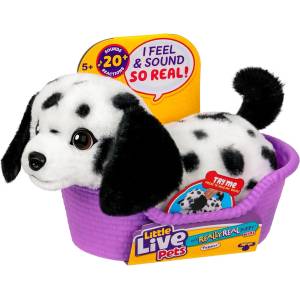 Moose Интерактивна плюшена играчка Moose Little Live Pets - Really Real Puppy, далматинецът Пепър (26651) - baby