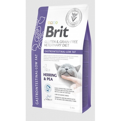 Brit VD Cat GF Gastrointestinal Low Fat Herring & Pea 10 kg