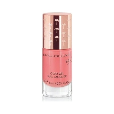 Naj Oleari Oleo gel Nail Lacquer lak na nehty s gelovým efektem 12 flamingo pink 8 ml