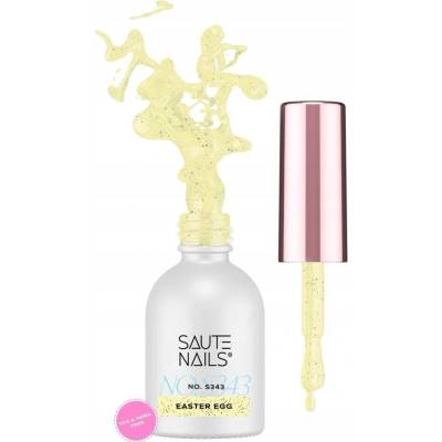 SAUTE NAILS Hybridní lak S343 Easter Egg 8ml žlutý vaječná skořápka HEMA FREE