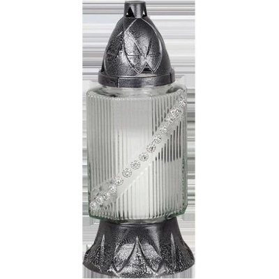 Kahanec Grave, sklo, dekor, 28 h, 80 g, 25 cm, na hrob