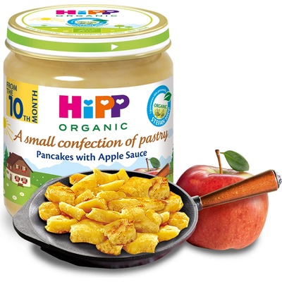 Hipp БИО Палачинки с мус от ябълки 10м+ 200г