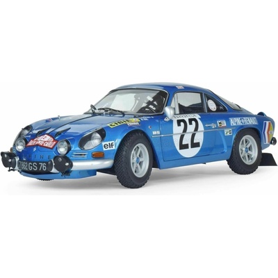 IXO IXO models MODELS RENAULT MODEL-KIT ALPINE A110 1600S N 22 4th RALLY MONTECARLO 1971 JEAN CLAUDE ANDRUET MICHEL VIAL BLUE MET 1/8