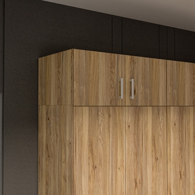 Forte Надстройка за гардероб five 90 см, дъб маувела (ecbn021-d108)