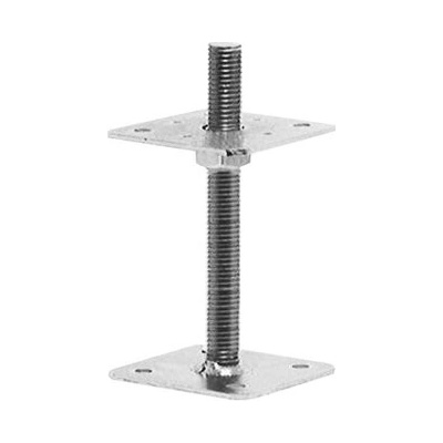 pätka stĺpika 150x150mm M24 250mm nastaviteľnou skrutkou Zn kotviaca