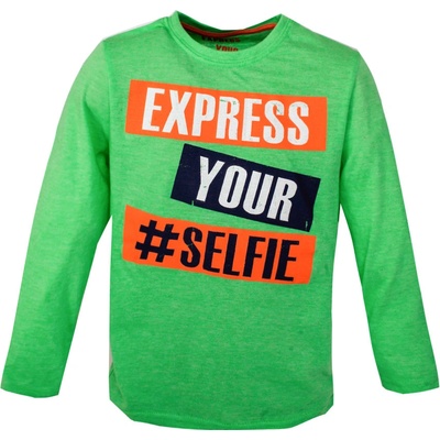 PRIMARK zelené tričko s potiskem dlouhý rukáv