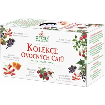 Grešík NATURA Kolekce Ovocných čajů 5 x 4 n.s.