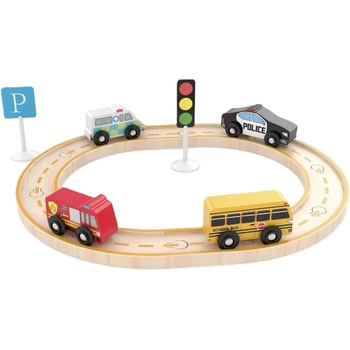 Jadore Дървен игрален комплект Jadore - Метрополис (JD824012)