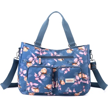 Синя чанта от текстил - Meilo