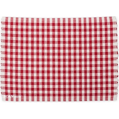 SCANquilt prostírání Rib kostička červenobílá 30x45cm