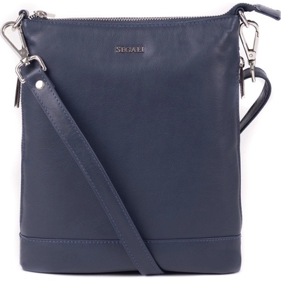 Segali dámska kožená crossbody kabelka 9060 blue
