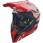 WLT Каска WLT Racing - матова бяло/червена, M