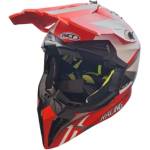 WLT Каска WLT Racing - матова бяло/червена