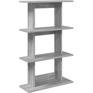 vidaXL Стенен рафт Монтиране на стена Сив Сонома 56 x 20 x 90 см (8012073)