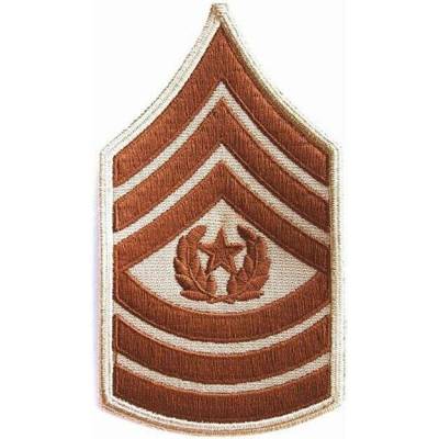 Nášivka: Hodnost US ARMY rukávová Command Sergeant Major béžová | hnědá
