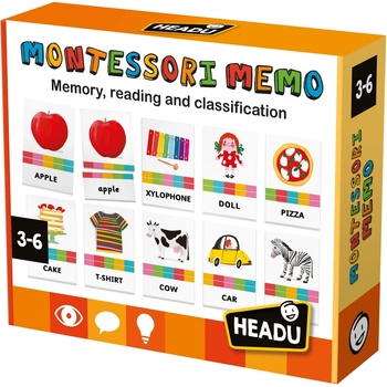 Headu Образователен игра Headu - Подреди и класифицирай, 72 части (HMU57892)