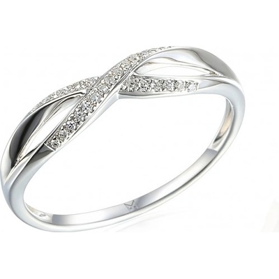 Gems, Půvabný prsten Lily, bílé zlato a brilianty 3868017 0 51 69