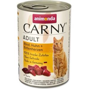 Animonda Консерва Animonda Carny Adult говеждо, пиле и патешко сърце 400g (B3-83722)