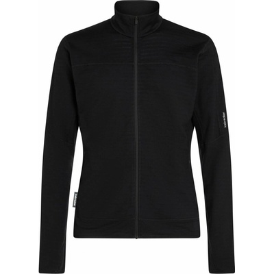 Icebreaker Mens 300 RealFleece Descend LS Zip Black