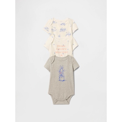 GAP Baby body Gap & Králik Peter™ 3ks Viacfarebná
