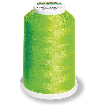Overlockové nitě PES Madeira Aeroflock 100 (1000m) chemlonové barva 8990 green apple