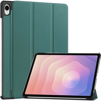 Vsetkonamobil 122537 LEATHER Zaklápací kryt pre Samsung Galaxy Tab S11 zelený